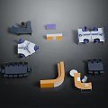 Modern Office Furniture Collection Featuring Conference Tables Ergonomic Chairs Curved Desks And Storage Units