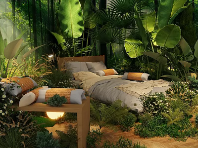 Modern Public Office Space With Open Layout Ergonomic Workstations And Green Plants 3d model