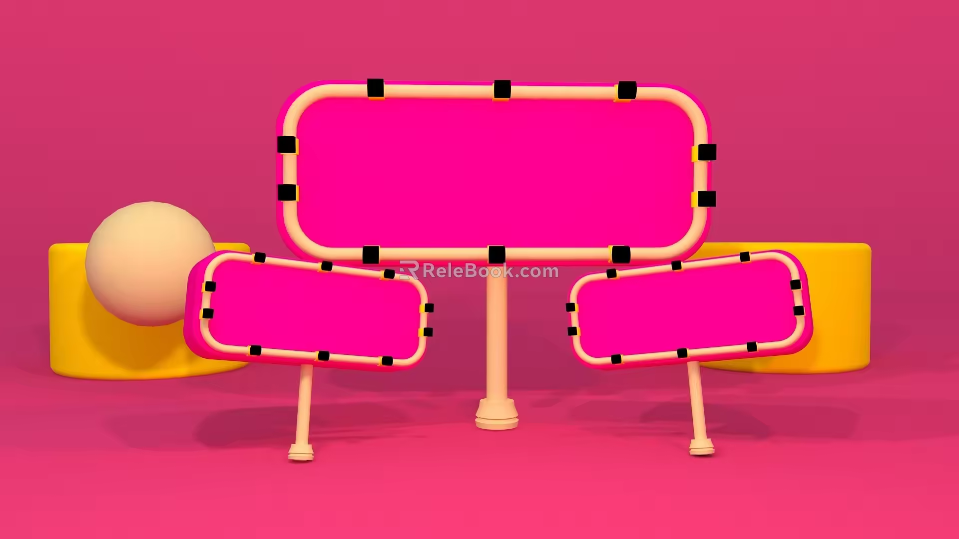 E-commerce signboard 3d model