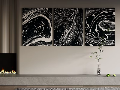 Quiet decorative painting 3d model