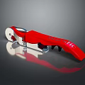 Practical Red Household Bottle Opener with Silver Parts and Nova 316 Engraving
