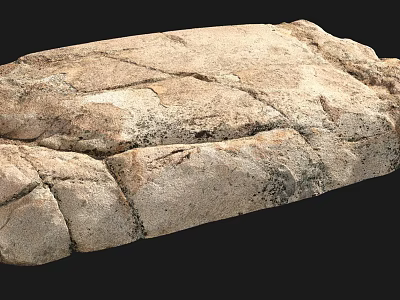 Natural Stone And Wood Slab With Rustic Organic Texture For Interior Design 3d model
