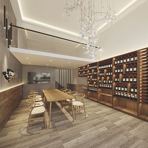 Modern Winery Red Hotel 3d model