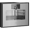 Sleek Built-in Oven Kitchen Appliance With Stainless Steel Design Control Panel And Interior Racks