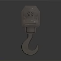 Industrial Metal Lifting Hoist Equipment With Hook And Mechanical Parts