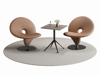 Modern Leisure Tables and Chairs Negotiation Tables and Chairs Dining Tables and Chairs 3d model