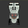 Sleek White Race Car Featuring Aerodynamic Body Large Wheels And Rear Spoiler