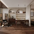 Elegant Beauty Hair Salon Space With Styling Tools Product Displays And Client Seating