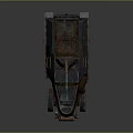 Vintage Armored Tracked Military Vehicle With Rusty Exterior And Mounted Weapon