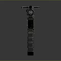 Modern Tactical Rifle with Black Silver Finish Long Barrel Magazine and Rail System