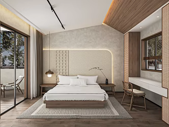 Quiet Room Homestay Room Homestay Living Room Inn Hotel Room Sofa 3d model