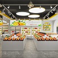 Fruit Store Fruit and Vegetable Store Fruit Supermarket Fresh Supermarket 3d model