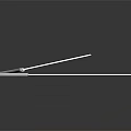 Two Crossed Tactical Weapons With Silver Handles Orange Accents Sharp Blades On Dark Reflective Surface