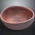 Natural Brown Handcrafted Wooden Bowl With Smooth Texture And Rustic Style