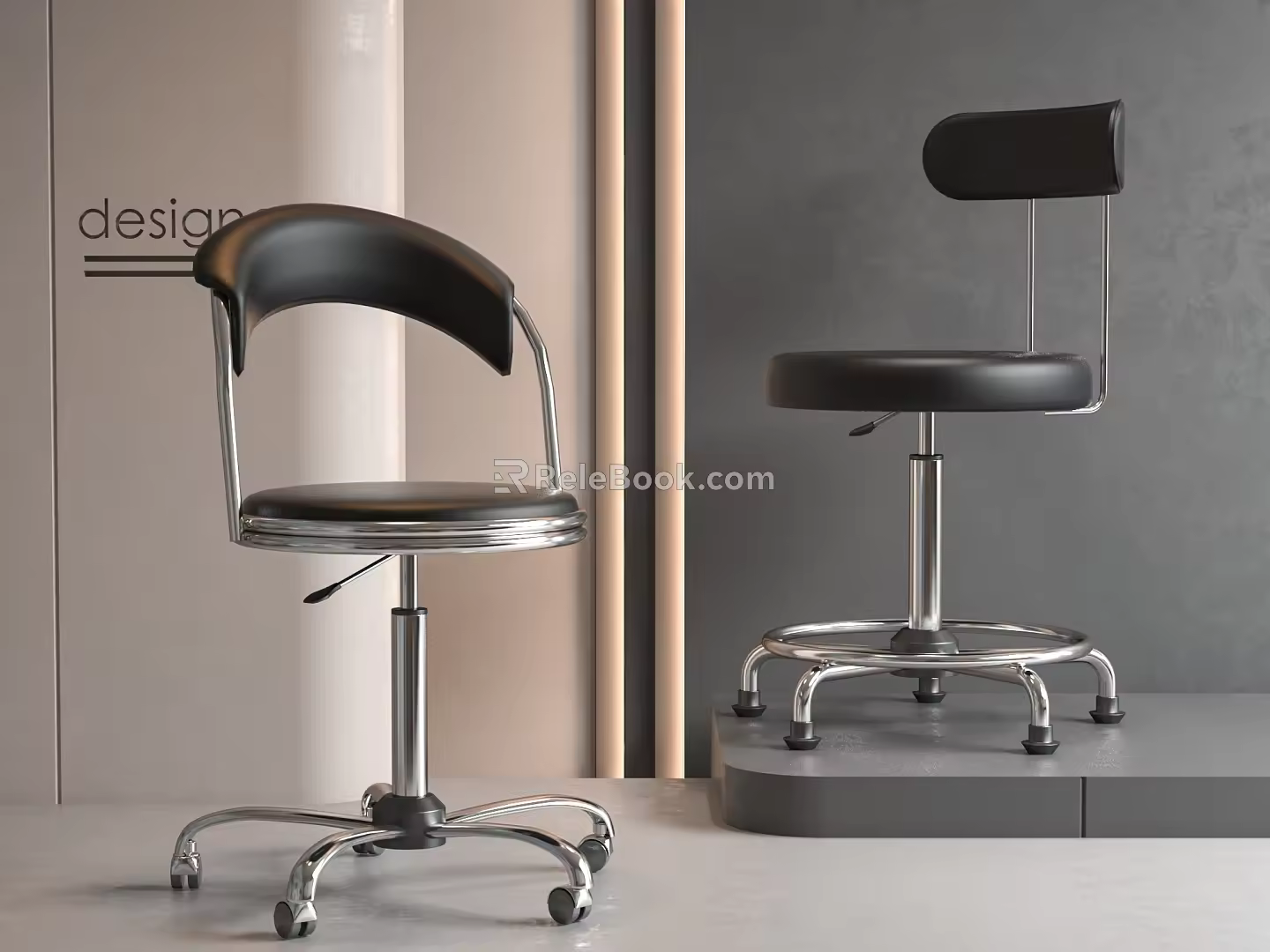 Bar stool 3d model