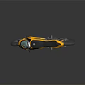 Sleek Yellow Sports Motorcycle With Streamlined Body Black Seat And Alloy Wheels