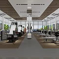 Modern Fitness Gym Interior With Spacious Layout Workout Equipment And Large Windows
