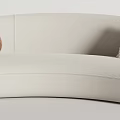 BAXTER multi-person sofa curved sofa leisure sofa 3d model