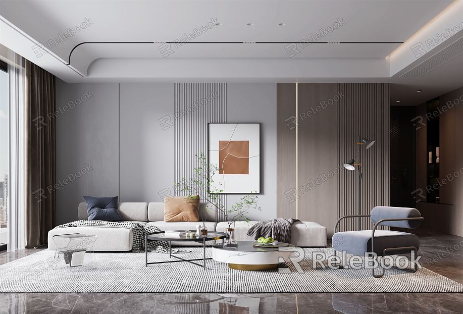 modern living room model