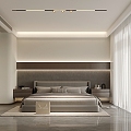 Original minimalist master bedroom second bedroom home decoration design 3d model