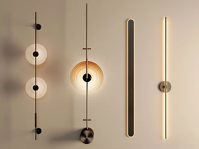 Modern Wall Lamps With Sleek Design And Soft Lighting For Home Decor 3d model