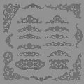 European-style carved corner line 3d model