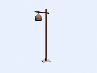 High pole lamp rural street lamp landscape lamp 3d model