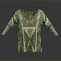 Modern Knitted V neck Sweater with Brown and White Geometric Pattern Design