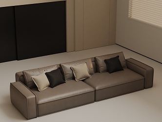 Three-seat sofa 3d model