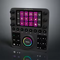 portable synthesizer synthesizer mixer reverberator tuner mixer mixing equipment 3d model