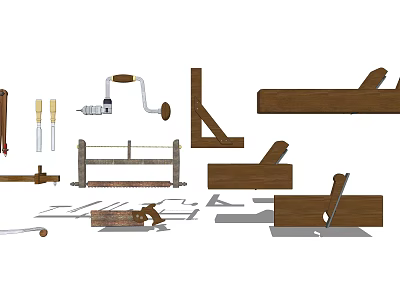 Essential Hardware Tools Collection Featuring Wrenches Screwdrivers Pliers Hammers And Cutters 3d model