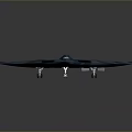 Advanced Stealth Fighter Jet With Blue Camouflage And Aerodynamic Military Design