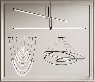 Modern chandelier 3d model