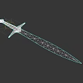 Medieval Style Sword With Sharp Metal Blade And Wooden Handle Design