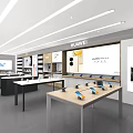 HOVIT Smart Headphone Store Interior With Display Counters And Product Displays