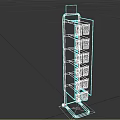 Green Multi Tier Display Rack with Body Fuel Whey Colorful Packaged Products