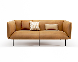 Modern double sofa 3d model