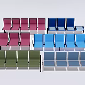 Colorful Public Chairs With Modern Design For Public Spaces And Waiting Areas