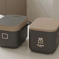 Modern Design Rice Cookers With Black And Brown Lids And Digital Control Panels