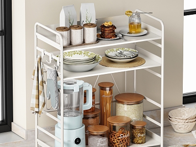 Kitchen Bottle Appliances Storage Rack model