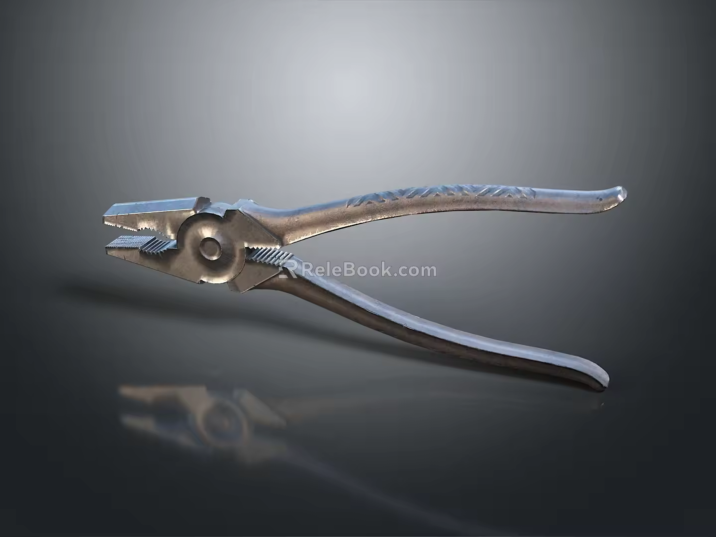 Pipe pliers vise bench vise wrench tool hardware tool processing tool furniture 3d model