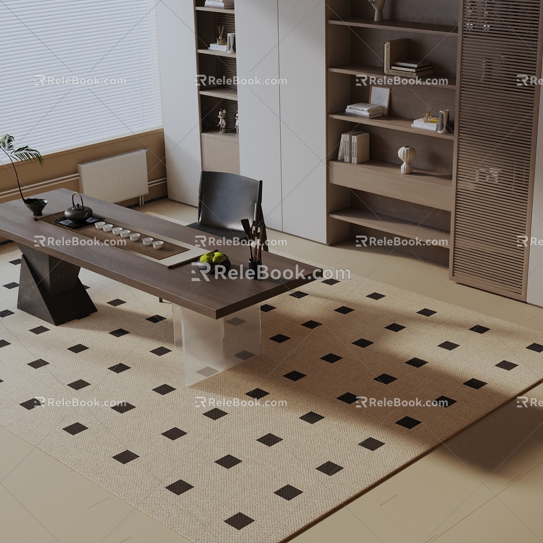 Modern dining table model