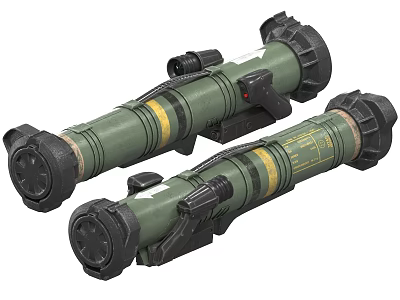 Spike anti-tank gun javelin missile portable anti-tank system rocket launcher rocket launcher 3d model