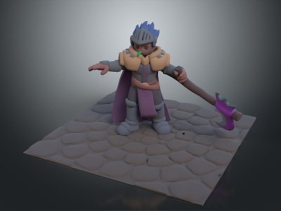 Western Samurai Western Warrior Western Hero Western Warrior Knight Hero Ancient Warrior Paladin 3d model