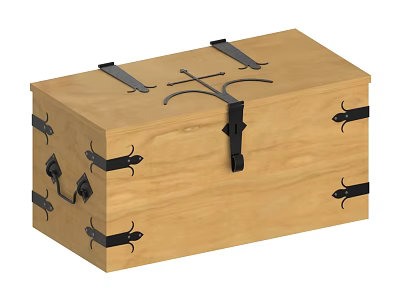Box Wooden Box Treasure Box Storage Box Treasure Box 3d model