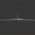 Light Blue Military Aircraft With Red Star Emblems And Four Engines On Large Wings