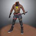 Hooded Brown Jacket With Yellow Inner Top And Black Pants Fashion Outfit