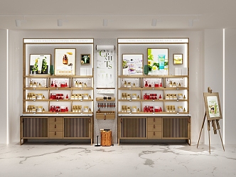 Cosmetics shop skin care shop spa storefront new storefront 3d model