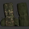 Camouflage Green Military Equipment Storage Bags With Cylindrical And Rectangular Shapes