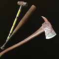 Hammer Axe Tools Hammer Tools Hardware Axe Hammer Baseball Stick Cabinet Metal 3d model